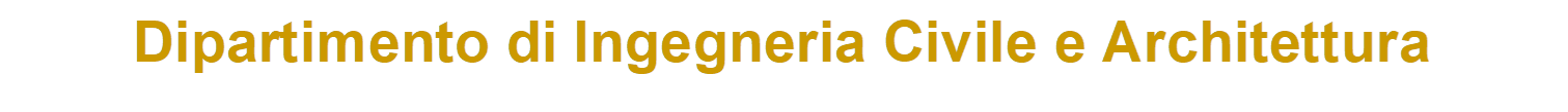 Dipartimento di Ingegneria Civile e Architettura